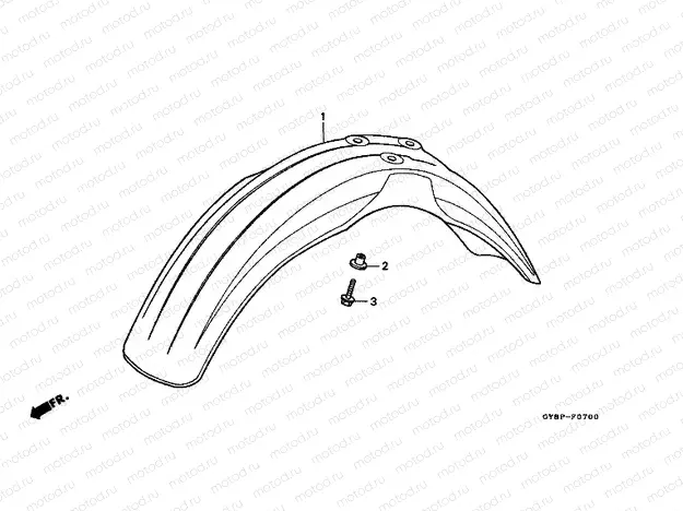 F-7 FRONT FENDER