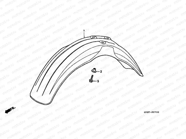 F-7 FRONT FENDER