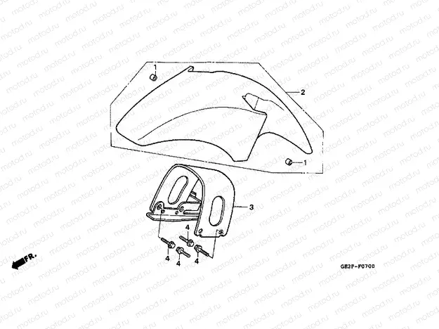 F-7 FRONT FENDER