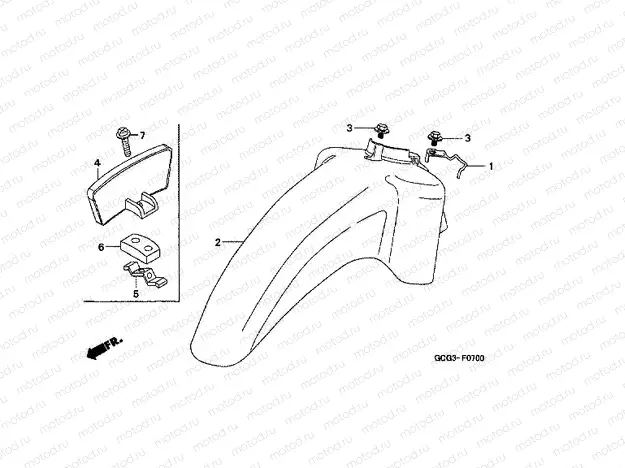 F-7 FRONT FENDER