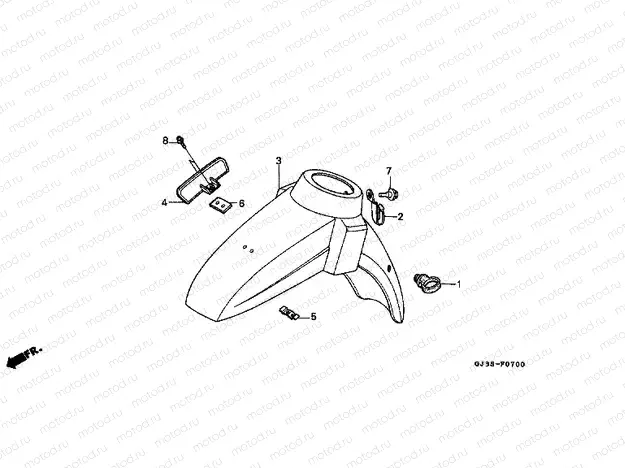 F-7 FRONT FENDER