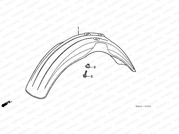 F-7 FRONT FENDER