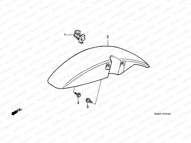F-7 FRONT FENDER
