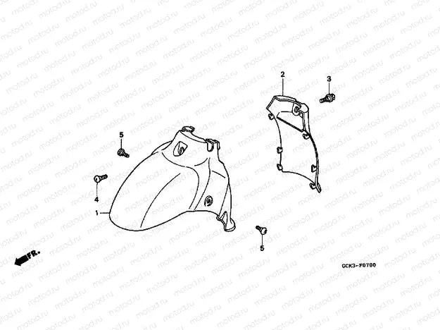 F-7 FRONT FENDER