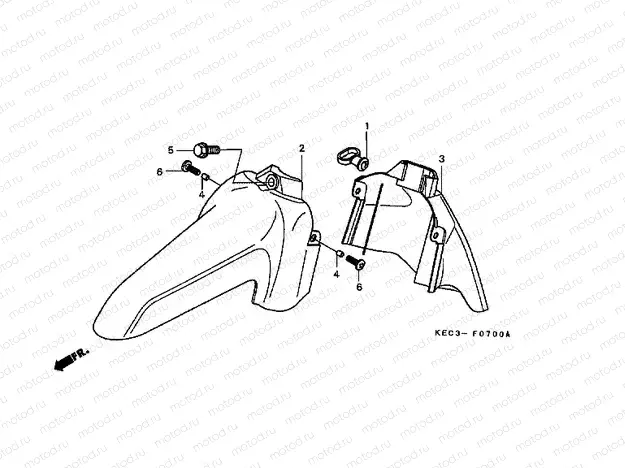 F-7 FRONT FENDER