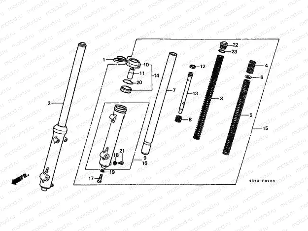 F-7 FRONT FORK (XL125SZ / A / B, C-CM)