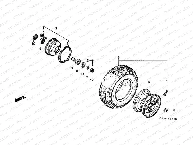 F-7 FRONT WHEEL