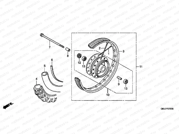 F-7 FRONT WHEEL
