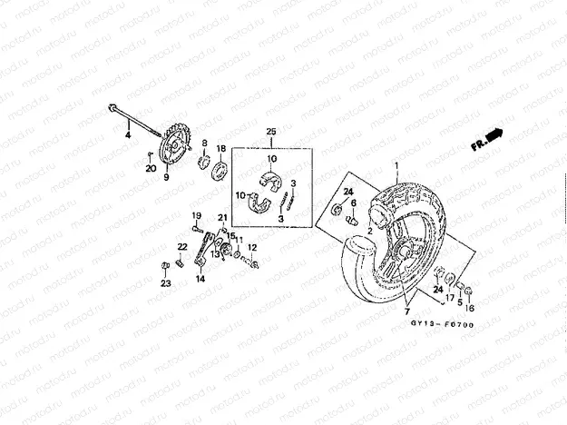 F-7 FRONT WHEEL