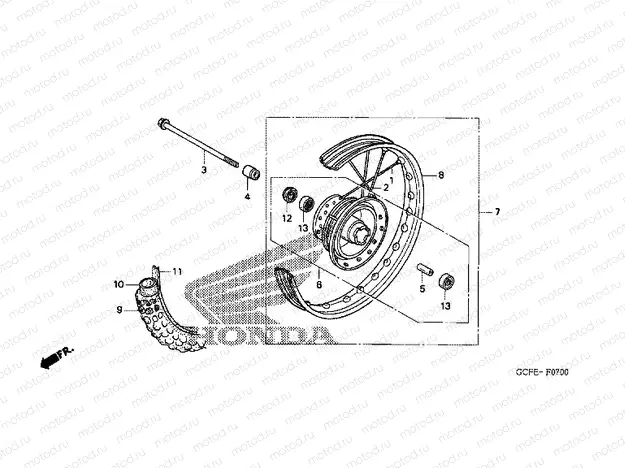 F-7 FRONT WHEEL