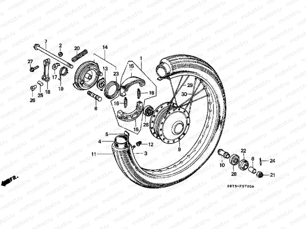 F-7 FRONT WHEEL