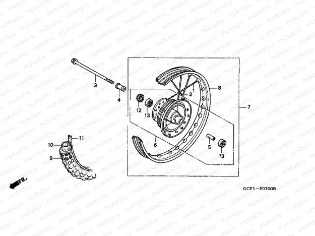 F-7 FRONT WHEEL