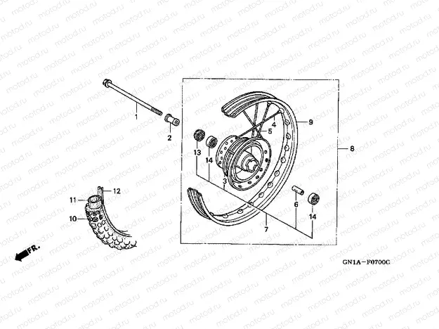 F-7 FRONT WHEEL
