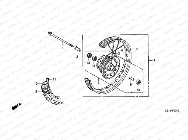F-7 FRONT WHEEL