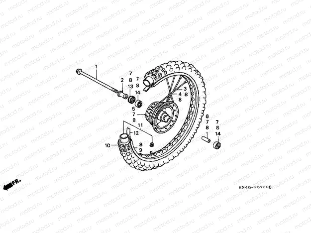 F-7 FRONT WHEEL