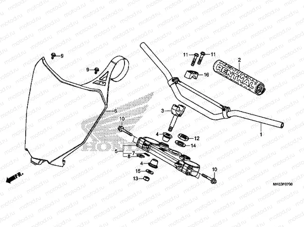 F-7 HANDLE PIPE / TOP BRIDGE