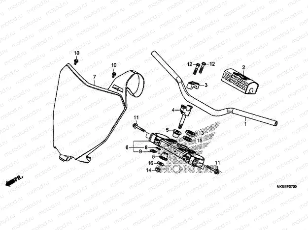 F-7 HANDLE PIPE & TOP BRIDGE