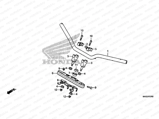 F-7 HANDLE PIPE & TOP BRIDGE