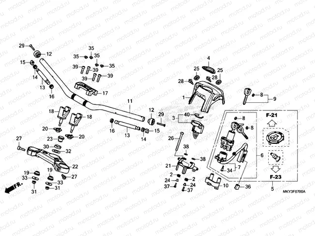 F-7 HANDLE PIPE/TOP BRIDGE