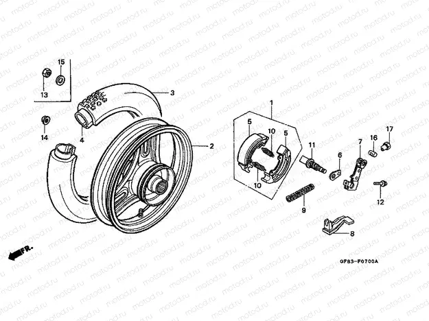 F-7 REAR WHEEL