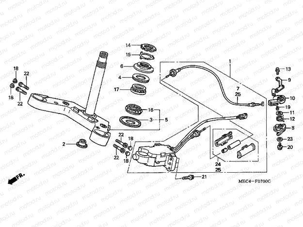 F-7 STEERING STEM
