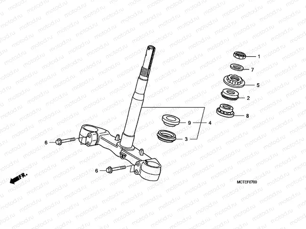 F-7 STEERING STEM