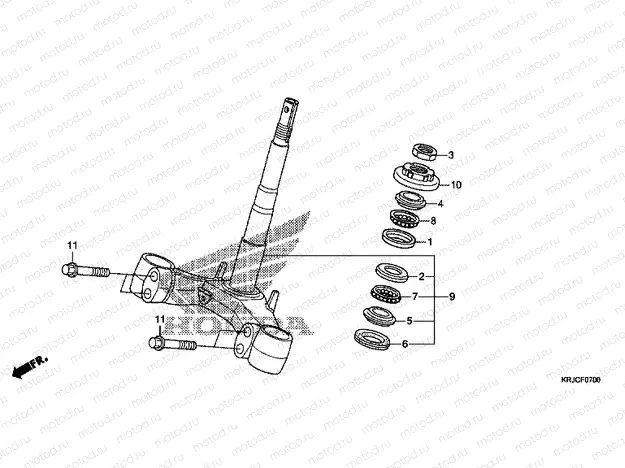 F-7 STEERING STEM