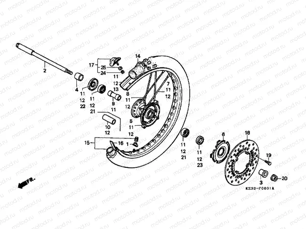 F-8-1 FRONT WHEEL