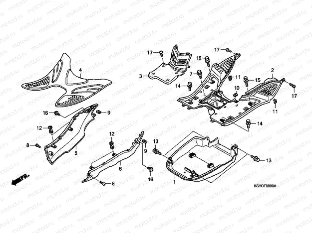 F-8 FLOOR PANEL (SC1255)