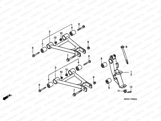 F-8 FRONT ARM