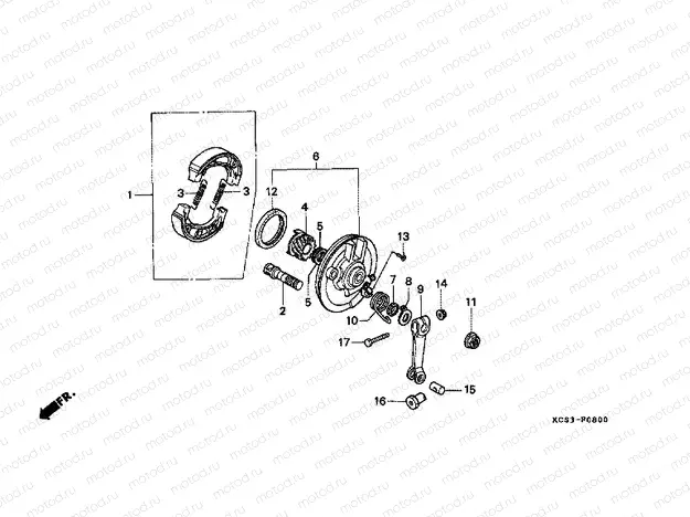 F-8 FRONT BRAKE PANEL