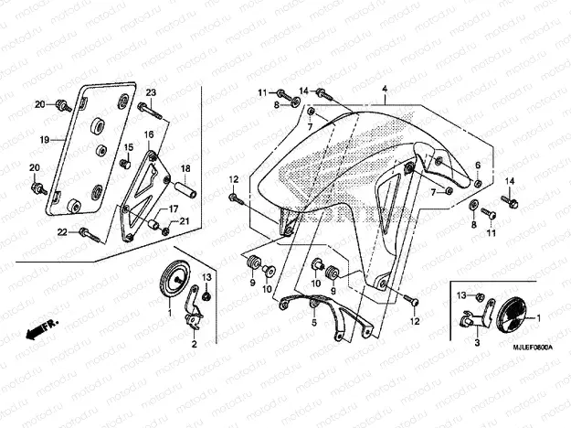 F-8 FRONT FENDER