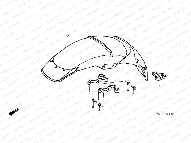 F-8 FRONT FENDER