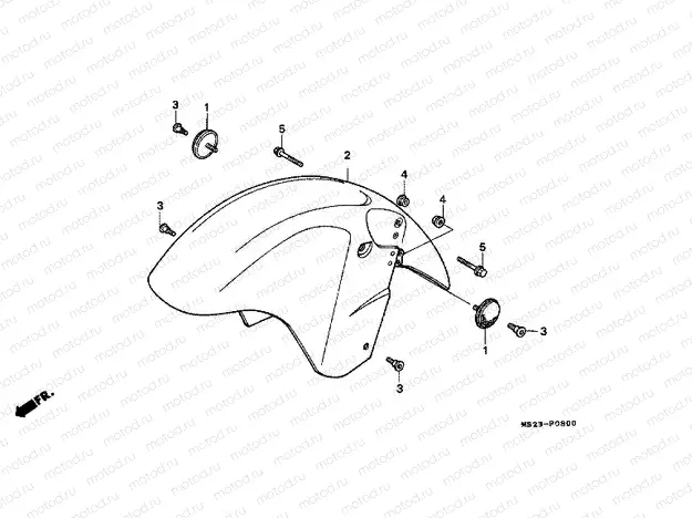 F-8 FRONT FENDER