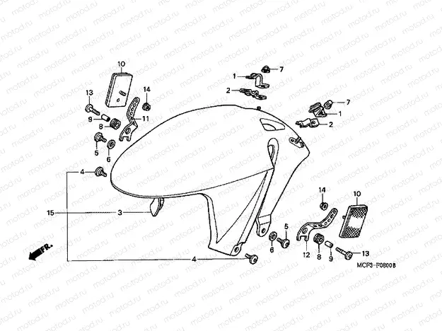 F-8 FRONT FENDER