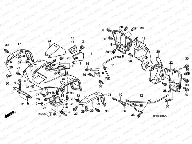 F-8 FRONT FENDER