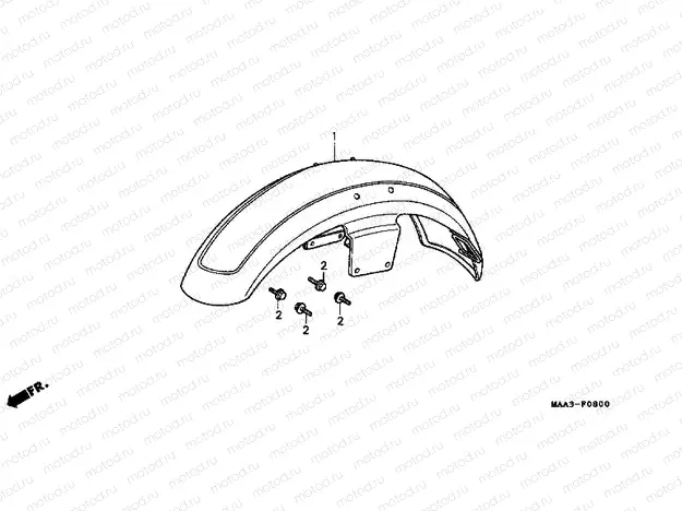 F-8 FRONT FENDER (VT1100C)