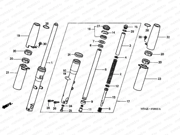 F-8 FRONT FORK