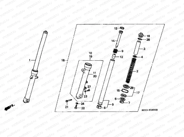 F-8 FRONT FORK