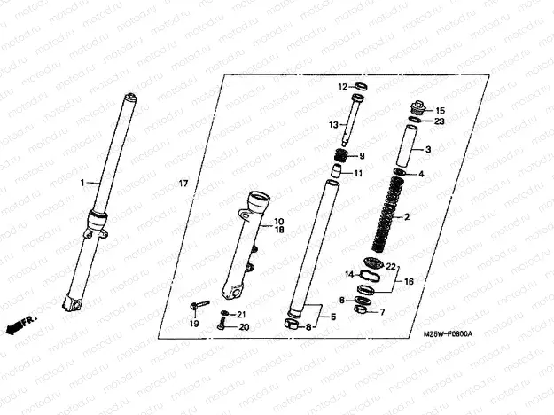 F-8 FRONT FORK
