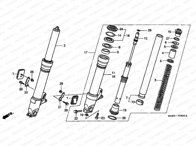 F-8 FRONT FORK