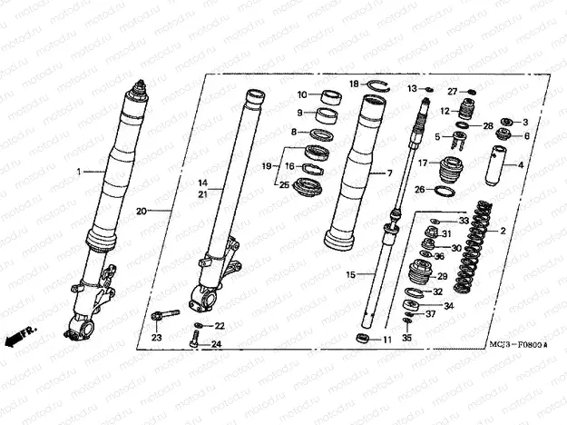 F-8 FRONT FORK