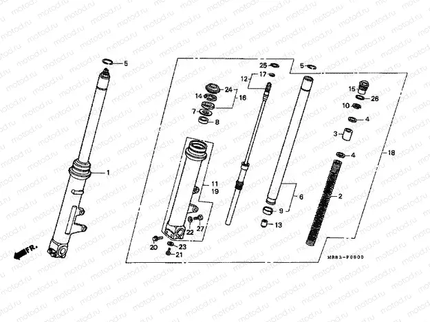 F-8 FRONT FORK