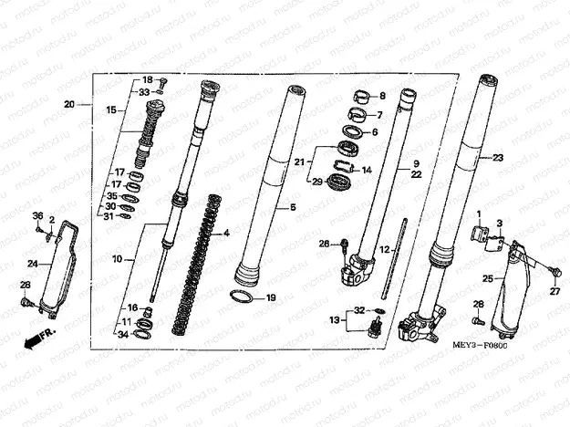 F-8 FRONT FORK