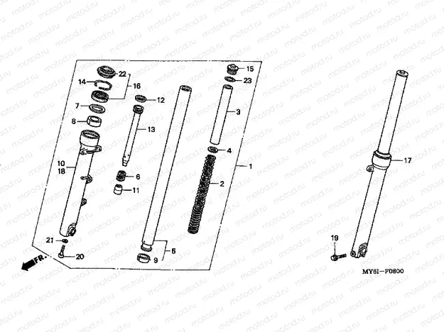 F-8 FRONT FORK