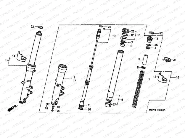 F-8 FRONT FORK