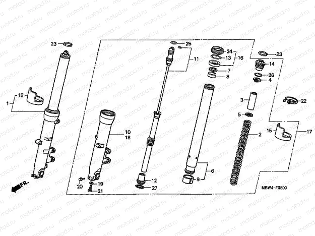 F-8 FRONT FORK