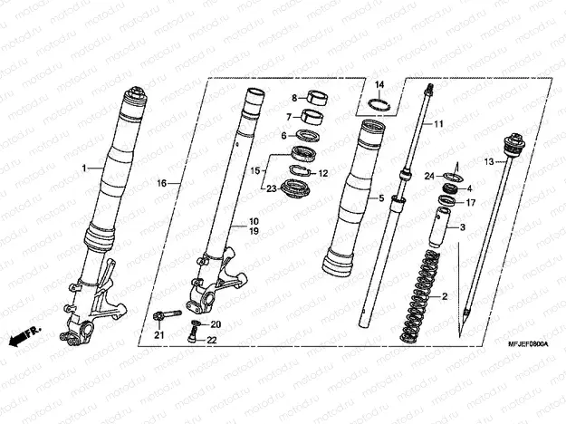 F-8 FRONT FORK