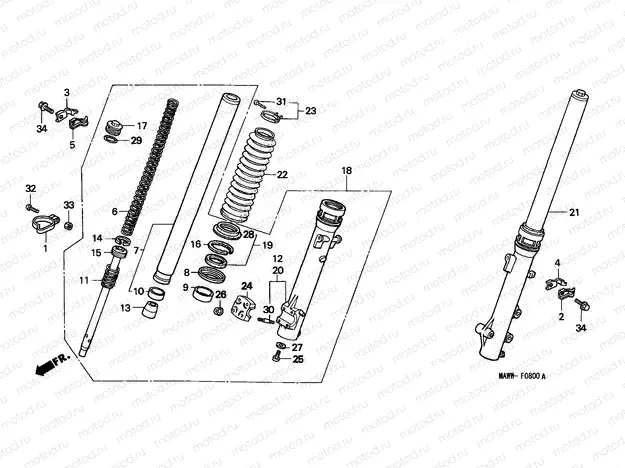 F-8 FRONT FORK