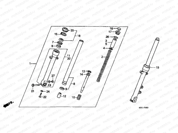 F-8 FRONT FORK